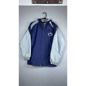 Penn State Nittany Lions Jacket Boys XL Blue Gray NCAA Football Puma Hooded
